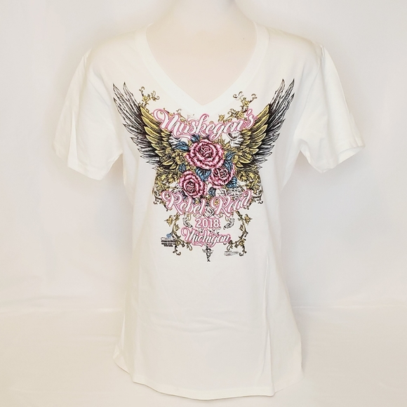 Muskegon's Rebel Road Rally 2018 Michigan Tee - Picture 2 of 7